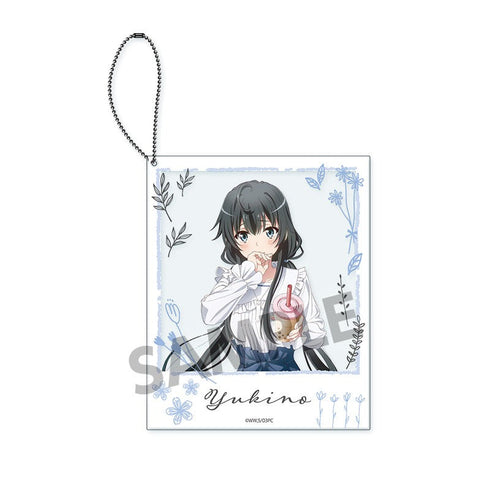 『やはり俺の青春ラブコメはまちがっている。完』描き下ろしポラロイド風アクリルキーホルダー 雪ノ下雪乃 公園デート ver.